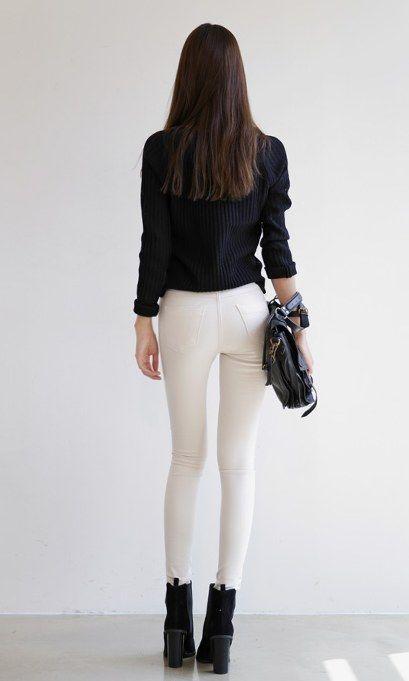 简约紧身裤，照样穿出你的美，让你的气质魅力十足！