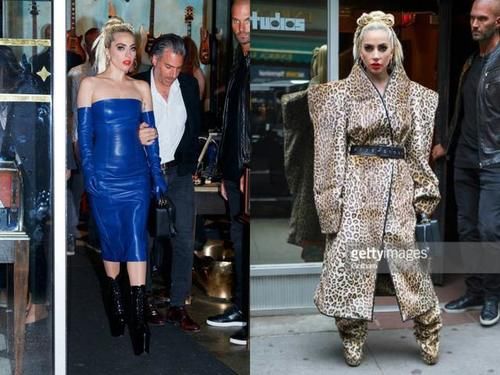 Gaga与未婚夫甜蜜出街不忘凹凸造型,连穿多天的30cm战靴估计难火