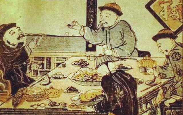  「吃完饭」清朝官员请人吃饭 吃完饭客人们的貂皮大衣不见了