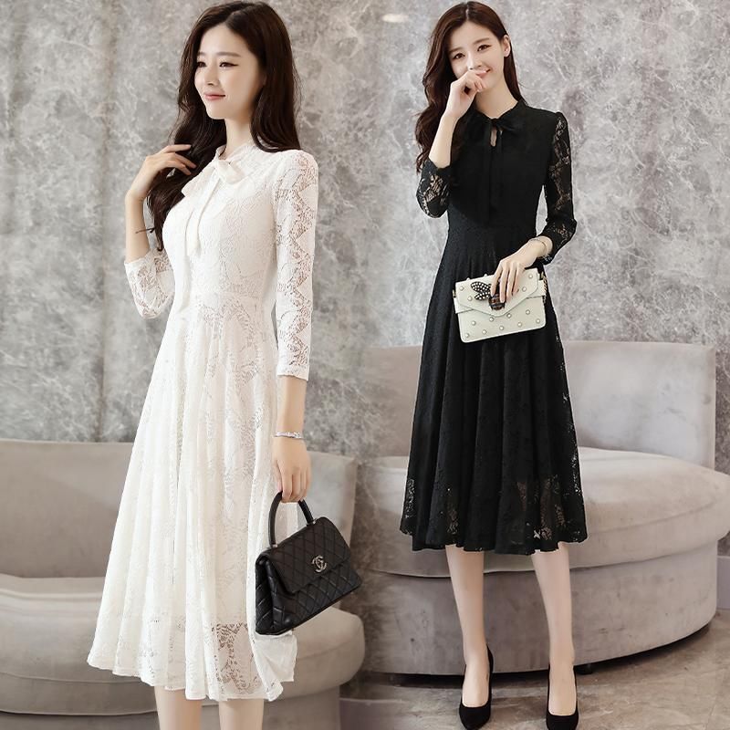 女人永远不能拒绝蕾丝裙的诱惑,让你女人味爆棚,冬天内搭特合适