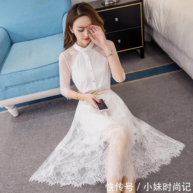 『性感』身着蕾丝裙,美丽就这么简单