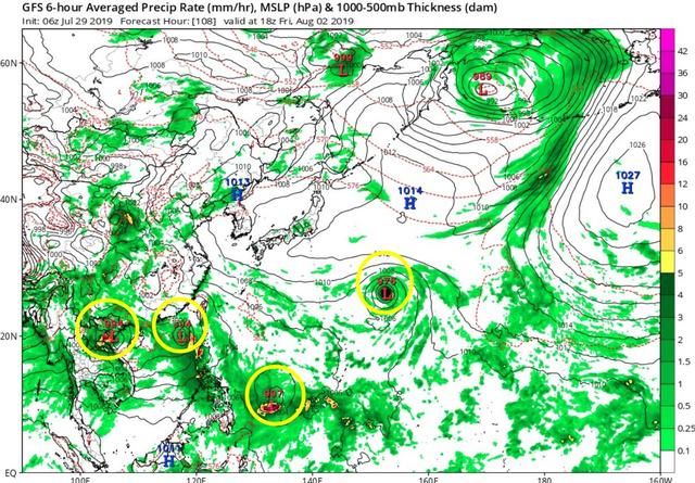台风超生或将出现，7、8、9、10号可能连续出，暴雨天气要来？