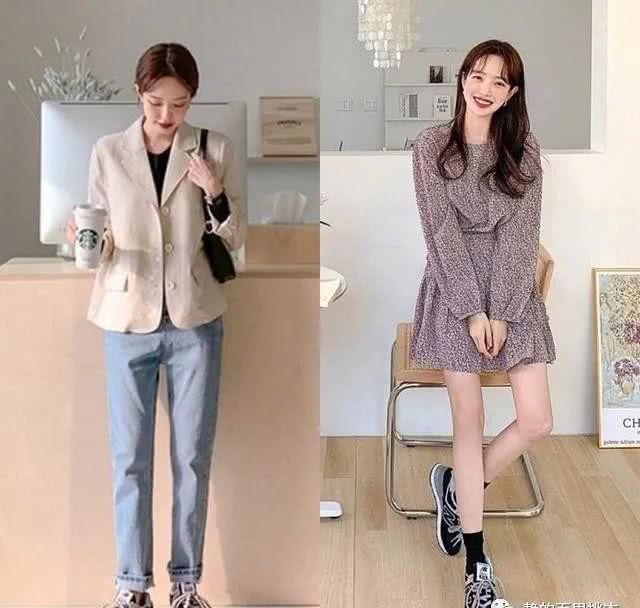  穿着：鸟语花香的春天，气质连衣裙简单时髦，适合轻熟女日常穿着