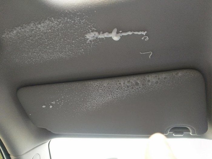  经验@爱车长安CS75清理，顶棚内饰清洗经验分享