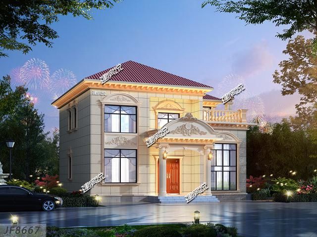 农村最漂亮二层欧式独栋别墅，提前了解不吃亏，图纸看了快收藏