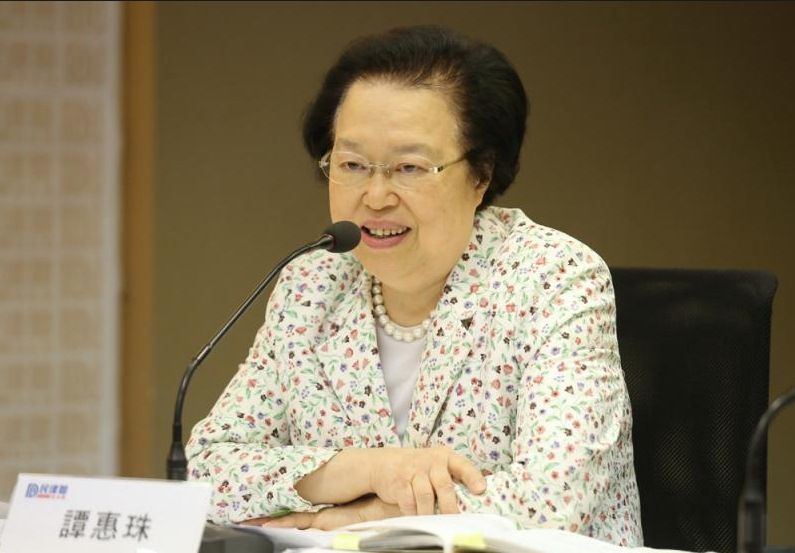 谭慧珠：中央不会插手处理香港事态 相信驻港部队不会出动