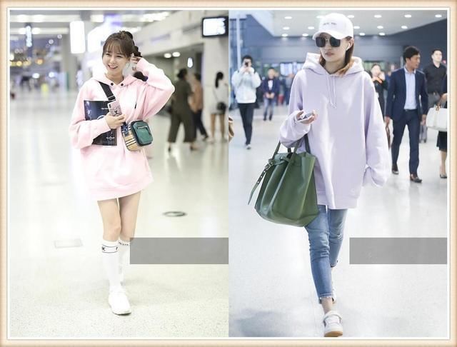 本以为23岁徐璐穿粉色卫衣够嫩了，可看到29岁沈梦辰，我沉默了!