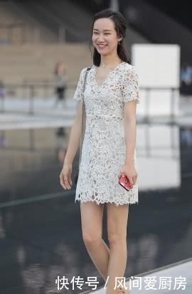 气质■白色V领连衣裙,甜美可人,尽显气质女孩的满满少女心