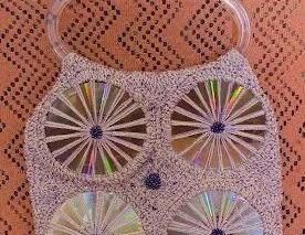  [手工]旧光盘和毛线钩针结合！DIY手工变废为宝，光盘旧物改造教程合集