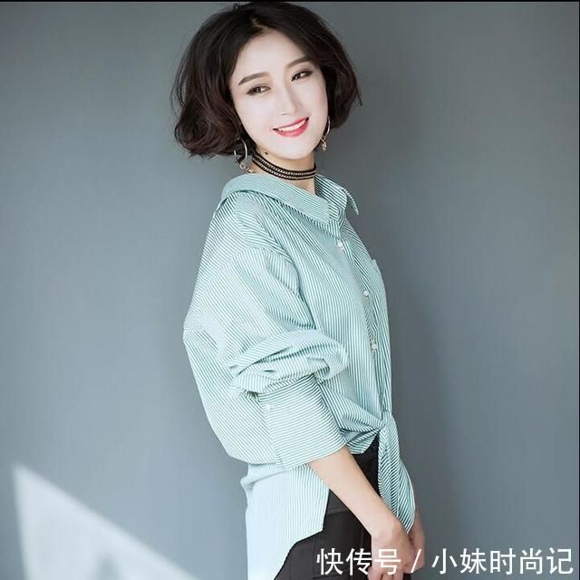  「气质」长短款的衬衫都有，气质还不输别人