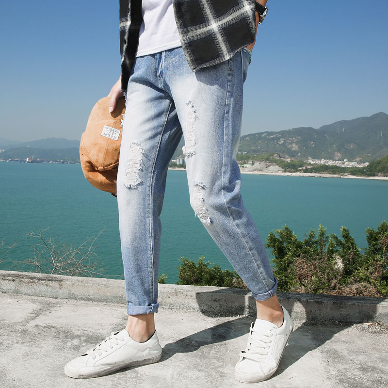 超级小男神，帅气的小裤子，期待你的带走，牛仔裤