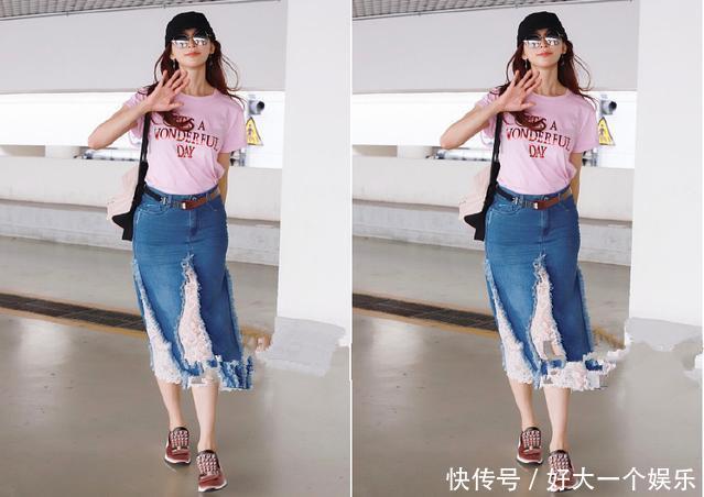 林志玲这条鱼尾裙厉害！开四条叉可真时髦，网友：没她身材就别穿