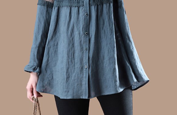 膝盖怕凉的女人，阴雨天少穿连衣裙!试试这种棉麻装，好穿还洋气