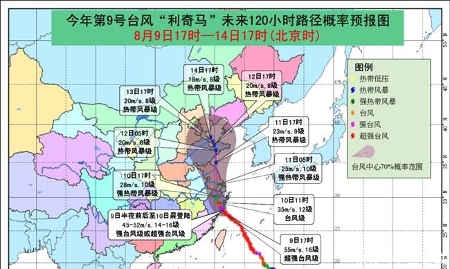 大暴雨北上，利奇马逼近浙江，路径第4次西调，“护国气流”呢？