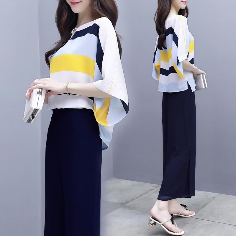 老婆都乐坏了，偷偷给她买的雪纺套装，穿上清爽又美丽，人见人夸