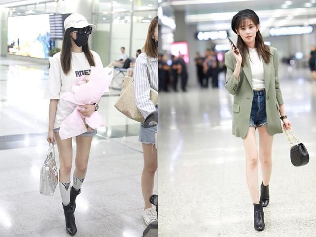 张天爱终于穿对了，热裤藏在西装里，大腿都瘦了一圈!