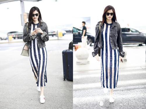 超模里何穗比奚梦瑶会穿,半身裙里藏着白色蕾丝,出场一次比一次