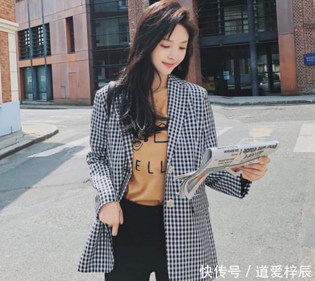 格子西装:2020年开春“西服”大火!搭什么单品都好看,几乎每个女生都适合