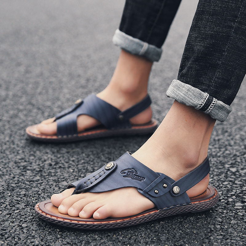 今年流行的男拖鞋，忍不住给爸爸买了2双，耐穿不贵