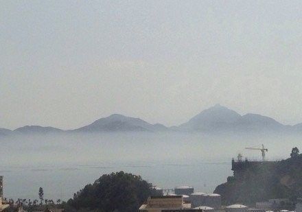  「海市蜃楼」老照片:广东深圳罕见的海市蜃楼现场，全程被拍摄记