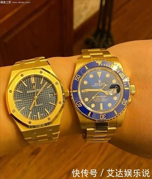  [全金蓝]人群中注定无法低调 入手全金款爱彼和劳力士