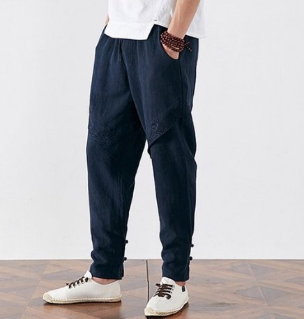 大热天牛仔裤扔了吧!一件“凉凉裤”轻薄透气，老公穿上不舍得脱