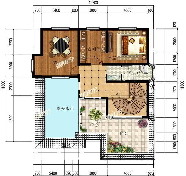  「平面布局图」江西农村35万建别墅，广东60万，福建100万，你觉得哪栋更值？