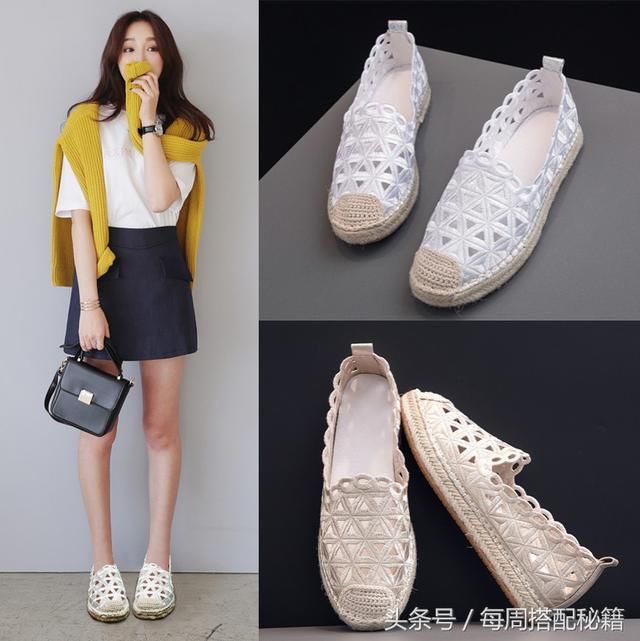 穿腻了高跟鞋，不妨试试清新甜美的单鞋，减龄显气质!