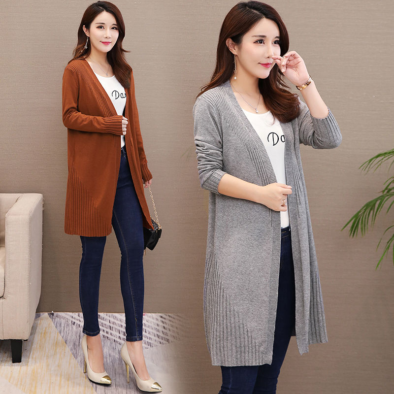 当下流行棉麻欧洲站针织开衫，适合70后的女人，洋气减龄又显瘦