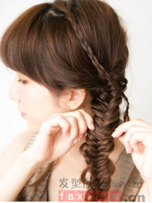 韩式发髻编发图解 简约优雅更显大气