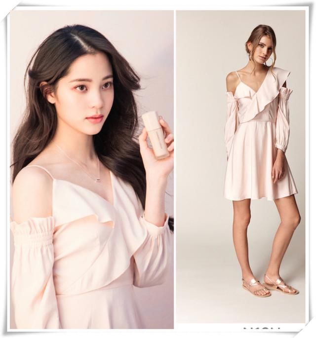 欧阳娜娜厉害！18岁穿露肩裙比35岁韩雪还女人，网友：真的长大了