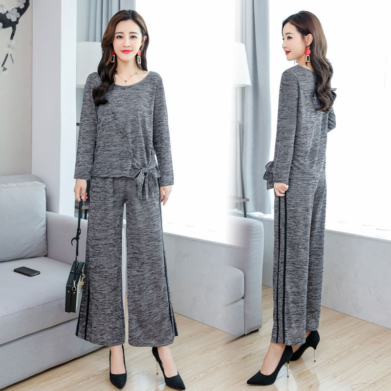 7080别再穿妈妈装了，试试这阔腿裤套装，穿上美的令人心醉