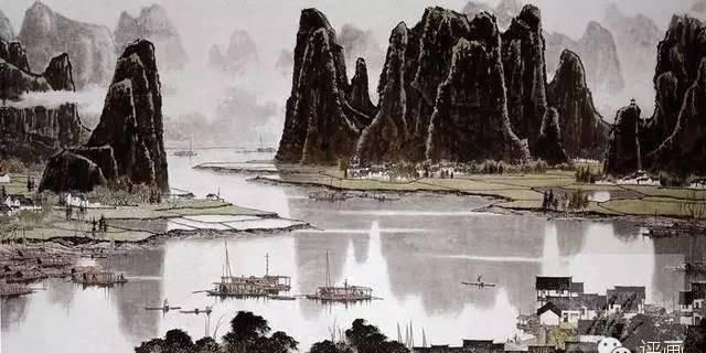 看了他的山水画，就有马上去旅游的冲动!