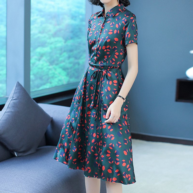 胖女人有福了!超美夏裙收腰提臀勾勒曲线，小蛮腰轻松穿出来