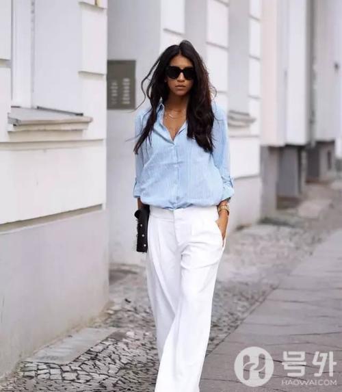 穿衣阔腿裤的夏日穿搭，这样穿准没错！