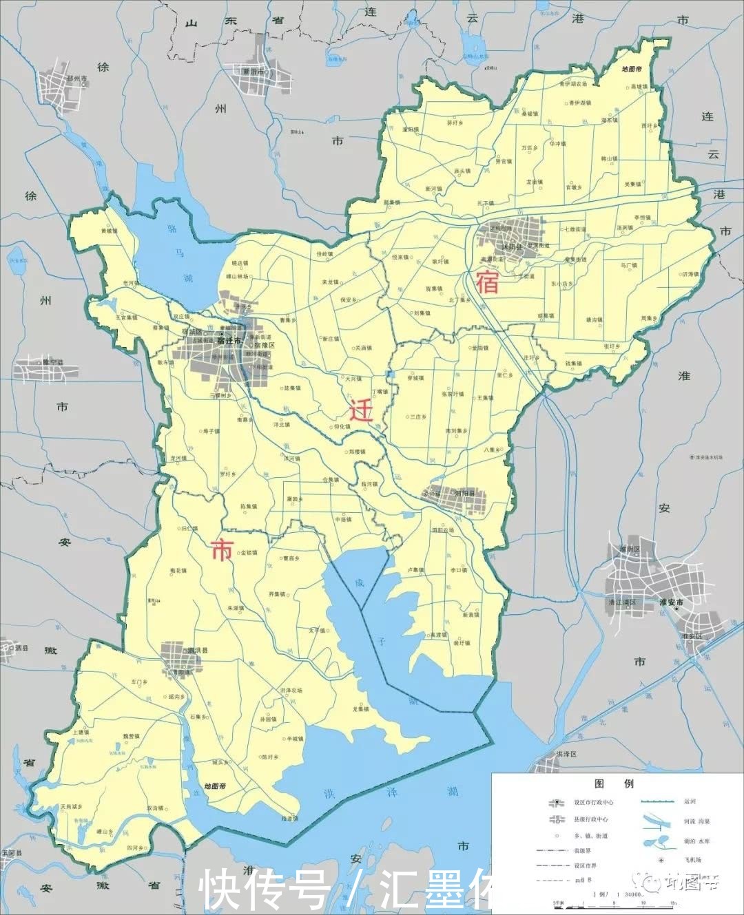 洪泽湖在江苏安徽边界，为何被江苏独占？