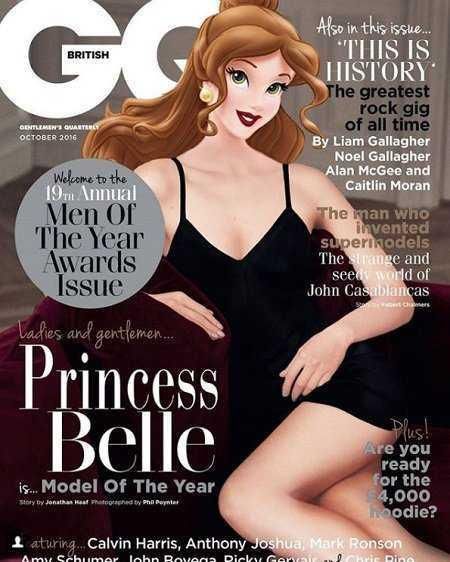 迪士尼公主登上杂志封面，冷艳性感惹眼球，最后一个美人是谁呢？