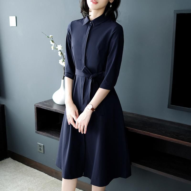 无意间发现:薄秋裙，竟比旗袍还优雅，适合32-50岁女人穿