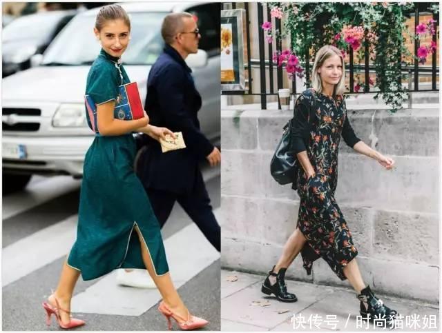 自带小风扇，开衩裙让你的美腿透透气！