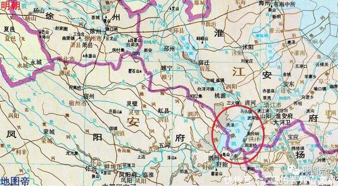 洪泽湖在江苏安徽边界，为何被江苏独占？