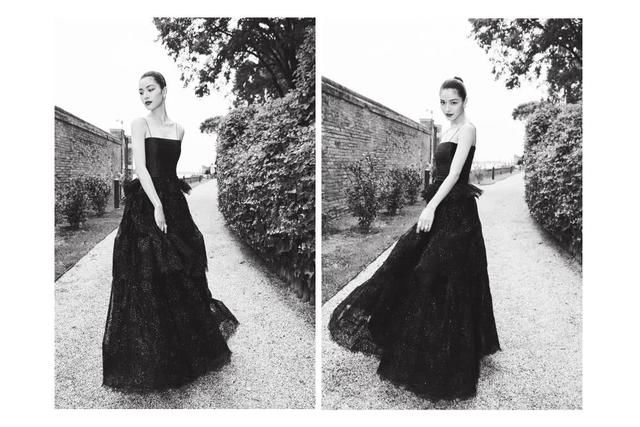 钟楚曦惊艳亮相威尼斯 时尚“黑”马高贵依旧