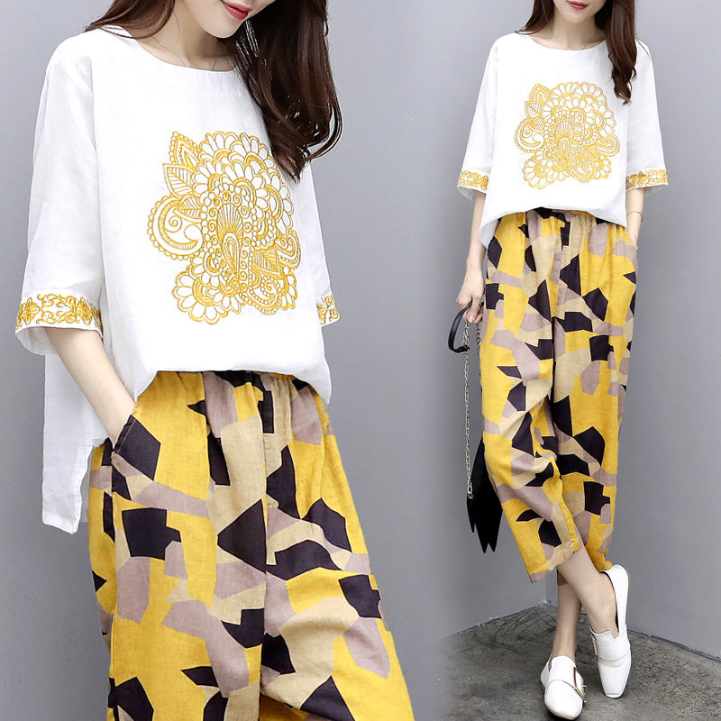 高跟鞋扔了吧!立秋特推:萝卜裤套装，视觉腿长2米，配小白极美