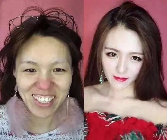 这才叫易容，你那只是化妆！看完这21位女生的卸妆照……