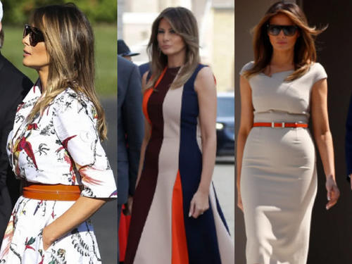 梅拉尼娅巧打时尚外交牌！出访英国连换3套裙子，分别示好3位重要