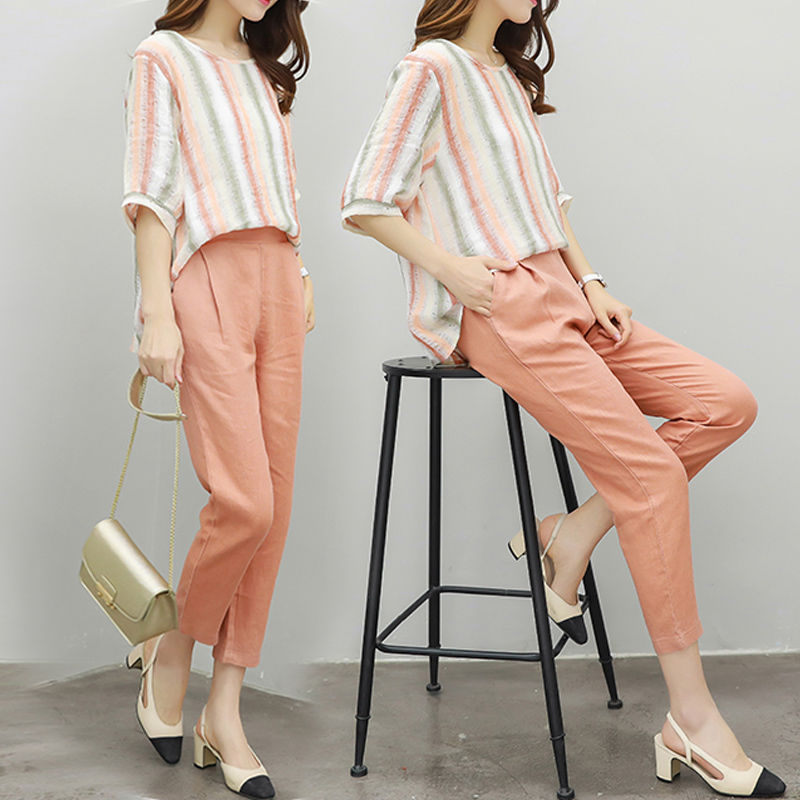 7月工资刚发，老婆把连衣裙全扔了，换七分裤套装，怎么搭都显高