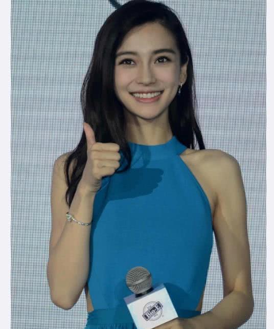 Angelababy穿露背裙，看了第二张图，女神不白叫了