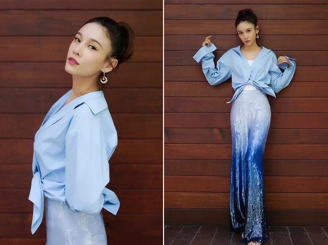 张天爱卷袖口，关晓彤乱系扣，妈妈眼中的不好好穿衬衫却能这么潮