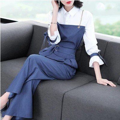 我虽然肉比较多，但我贼喜欢穿:阔腿裤套装，高级还看不出我很胖