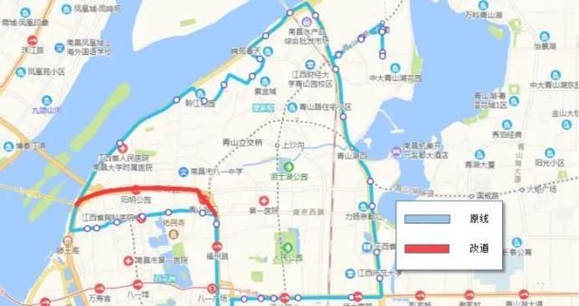  #叠山路胜利路口#最新消息：5月3日起 南昌多条公交线路调整