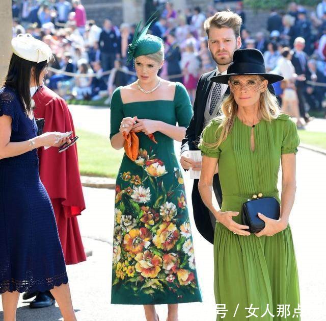 哈里婚礼宾客谁的装扮最抢镜戴妃侄女最美，卡米拉鸡窝头搏眼球